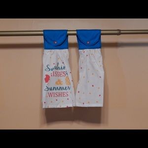 Sunshine Kisses & Summer Wishes Hanging Towel, Set of 2 - Kitchen, Décor